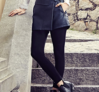 百搭显瘦皮短裤